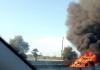 Përfshihet nga flakët makina në Dukat, shpëton mrekullisht shoferi