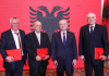 Presidenti Meta: Kënaqësi të takoja tre vëllezërit Gjika, tre futbollistë titullarë