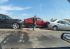 FOTO/ Përplasen gjashtë makina, kaos në autostradën Tiranë-Durrës