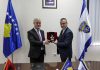 FOTO/ Rrumbullaku është duke zhvilluar një vizitë pune në Kosovë: Memorandum bashkëpunimi, për aspekte ndërkombëtare