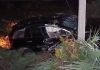 Aksident në autostradën Lushnjë-Rrogozhinë/ Makina përplaset me shtyllën e tensionit, plagoset një person