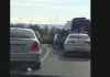 Aksident në rrugën e vjetër Laç–Milot, makina përplaset me furgonin e policisë