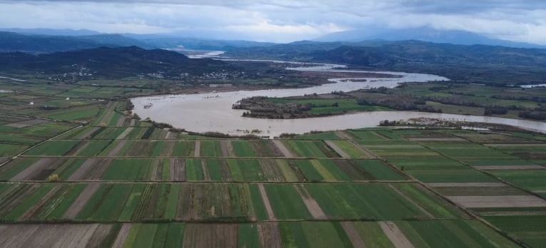 Reshje intensive shiu  Lumi Vjosë del nga shtrati  përmbyten 3 banesa në Mifol