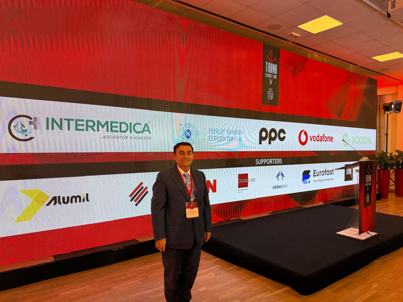 Tirana Economic Forum  Akademik  Prof  Dr  Anastas Angjeli  Shqipëria një pol financiar për Ballkanin perëndimor 