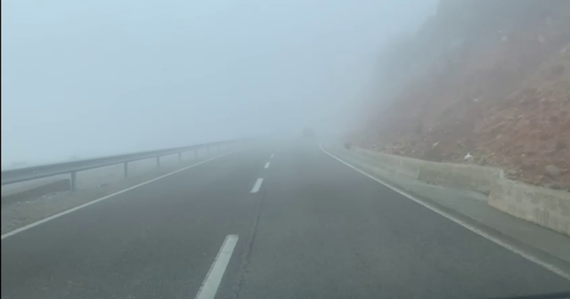 Mjegull e dendur në aksin Kukës Krumë