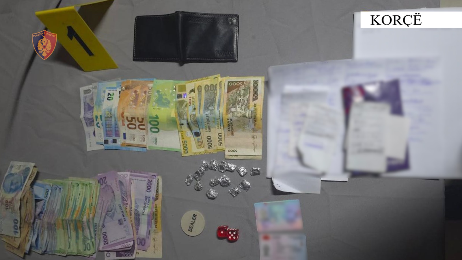 Operacioni  Organizatori  në Korçë  Arrestohet pronari i një lokali për lojëra fati dhe drogë  procedohen 18 persona