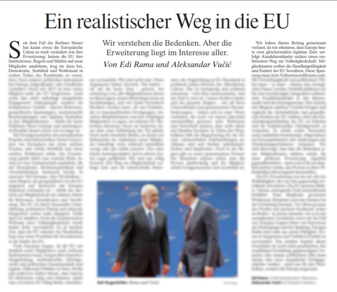 Edit Harxhi  Fatkeqësia jonë është se Kryeministei vazhdon aventurat me të ngjashmin e tij serb Vuçiç