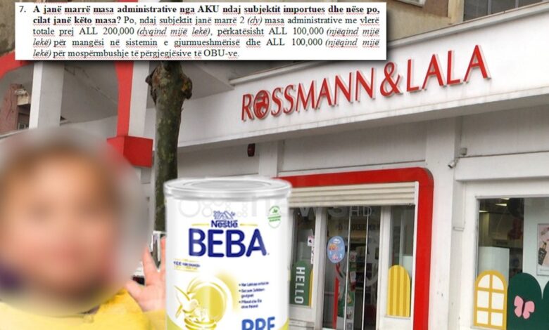 Skandali   Rosmann   Lala  shiti qumësht toksik për fëmijët