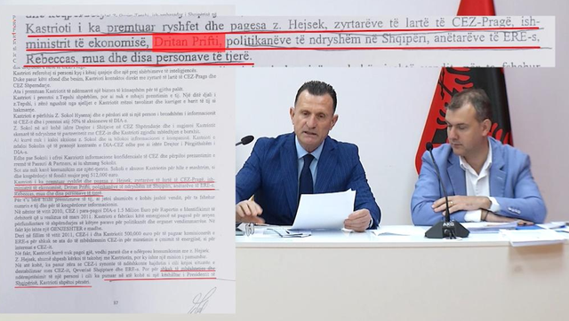 Afera CEZ DIA  Blushi  Ilir Meta i pafajshëm  përgjegjës Dritan Prifti