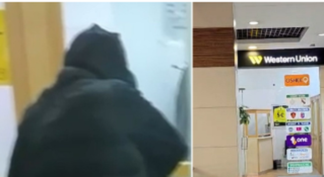 Grabitja te  5 Maji   momenti kur autori grabit pikën e këmbimit valutor  Ja shuma e parave që arriti të marrë