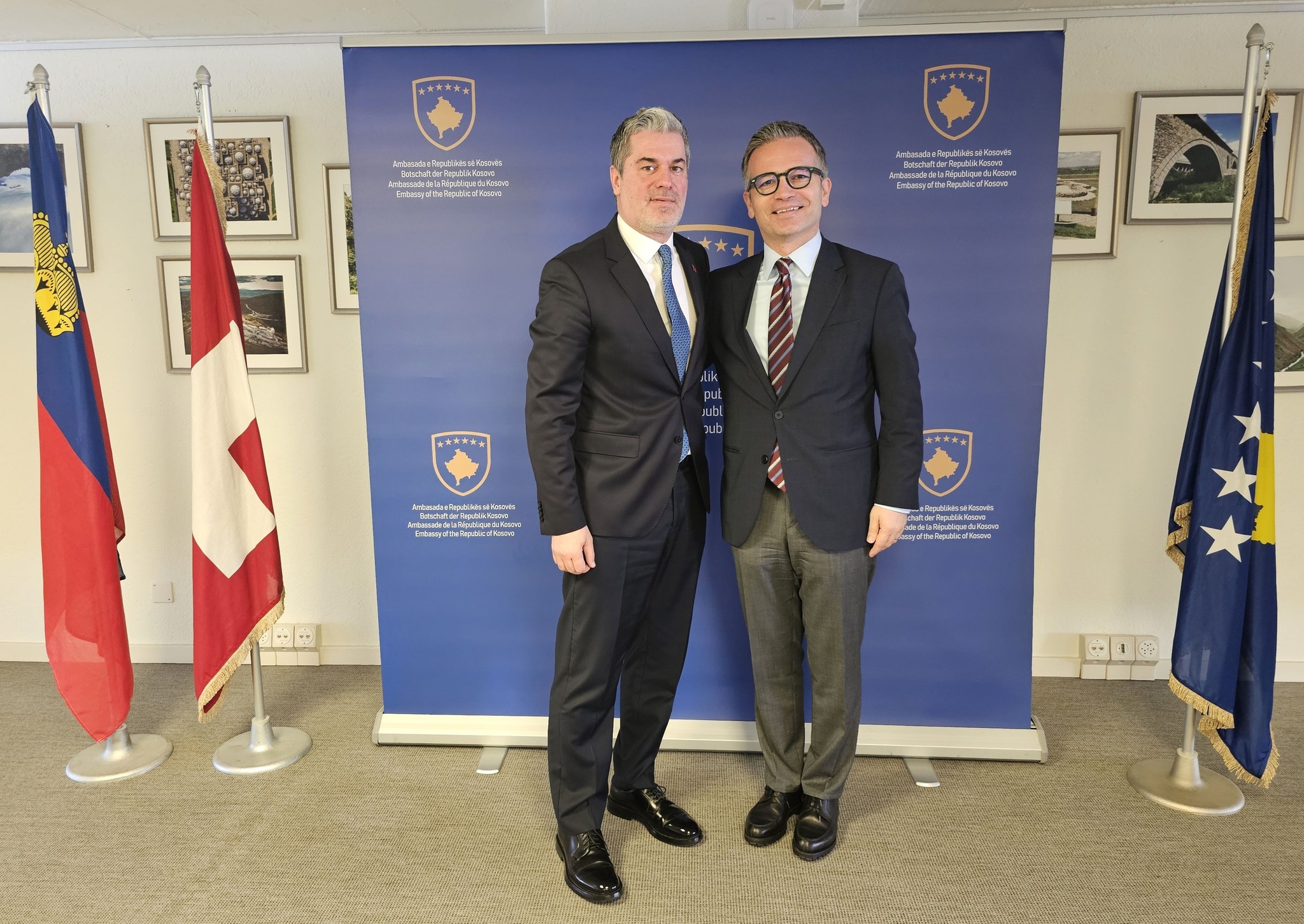 Ambasadori i ri i Shqipërisë në Zvicër  Ermal Dredha nisi takimet me homologët e tij