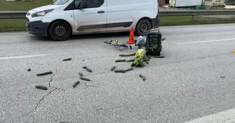 Aksident në bypass in e Lushnjës  makina përplas 45 vjeçarin që lëvizte me biçikletë