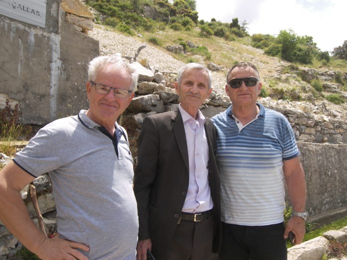 Në Barçalla, mali i Dukatit për 100 vjetorin e Luftës së Vlorës, 29.05.2020. Albert Habazaj, Ahmet Demaj, Namik Jahaj.