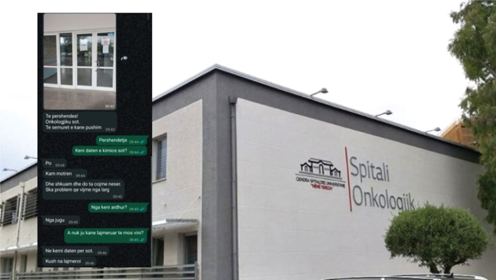 Skandal tek Onkologjiku  pacientët paraqiten për kimioterapi  mjekët janë me pushime