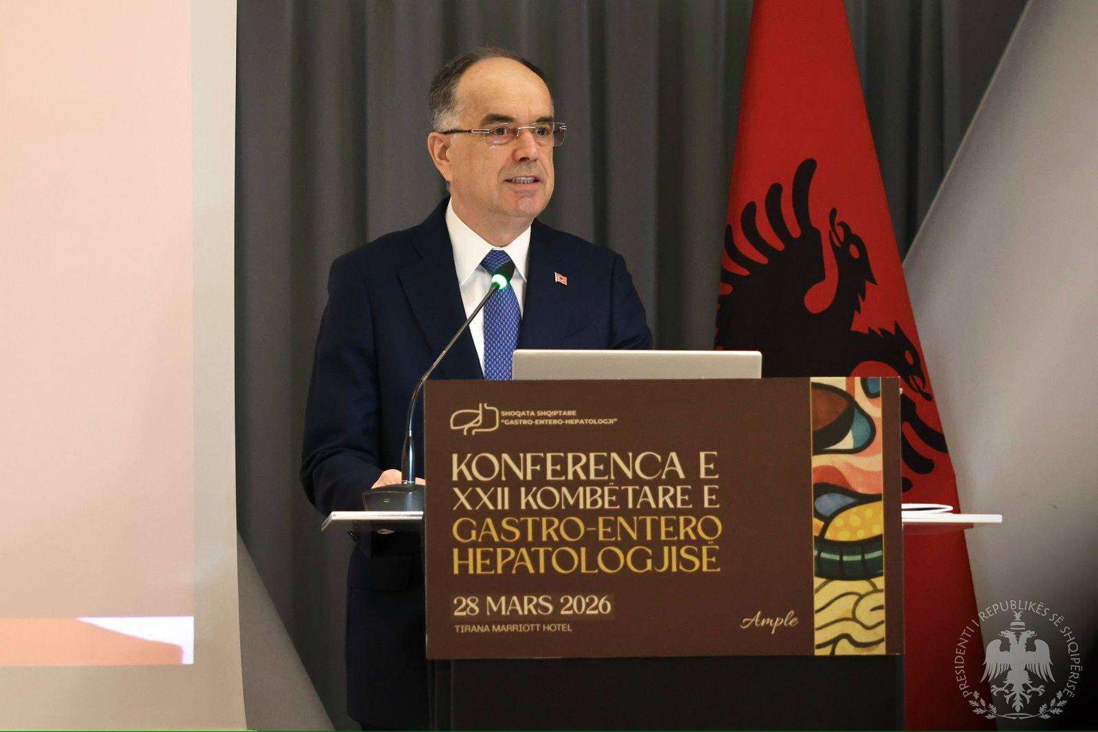 Presidenti Begaj  përshëndeti sot Konferencën e XXII Kombëtare të Gastro  Entero  Hepatologjisë