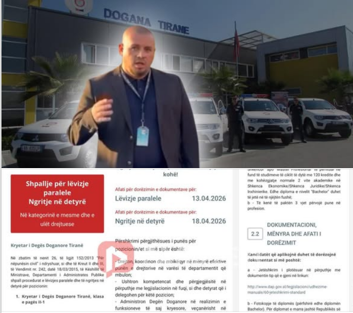 Prapaskenat  Si i a  qepën kostumin  Erion Riçkut për në krye të Doganës së Tiranës