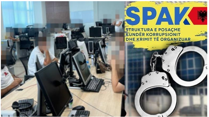 Call centerat mashtrues  Heshtja për vjedhjen e milionave në kullën  Down Town   ku u sekuestruan materialet e callcenterit me 500 vende pune