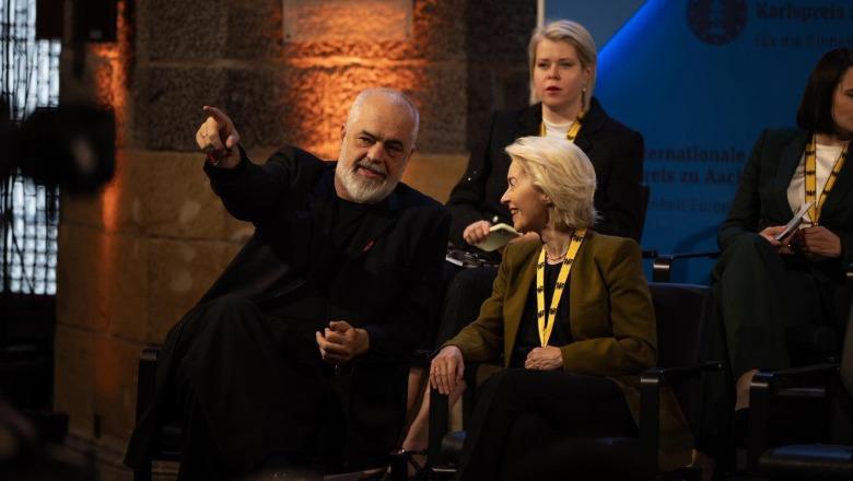 Çmimi i Karlit të Madh  Rama nga Gjermania  Nder të isha pjesë e grupit të miqve të nderit në ceremoni