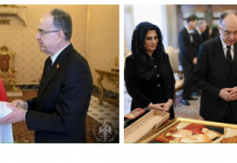 Presidenti Begaj pritet nga papa Leone XIV në Vatikan
