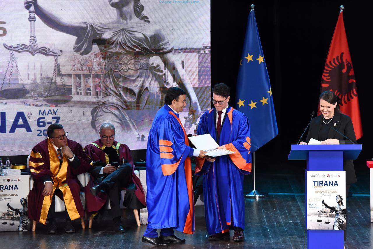Universiteti Mesdhetar i akordon titullin  Doctor Honoris Causa  studiuesit të së drejtës Andi Hoxhaj
