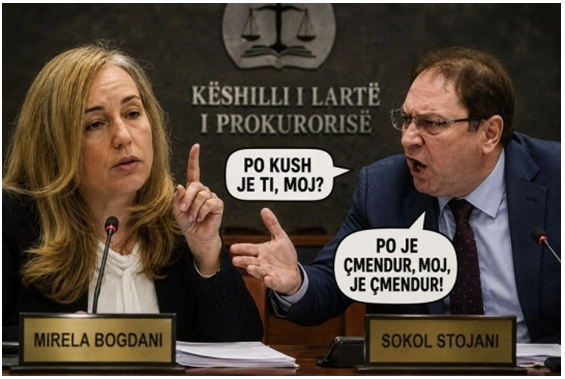 KLP  ring  sherri  Sokol Stojani përplaset pwr hapjen e vendeve vakante me kryetaren KLP së Mirela Bogdanin  Është e  çmendur 