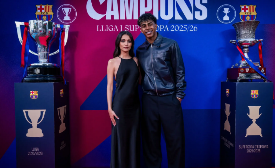 Lamine Yamal dhe Inés García bëjnë publike lidhjen në festën e Barcelonës