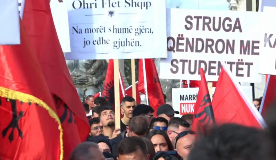  Për gjuhën tonë   studentët shqiptarë nisin protestën në Shkup