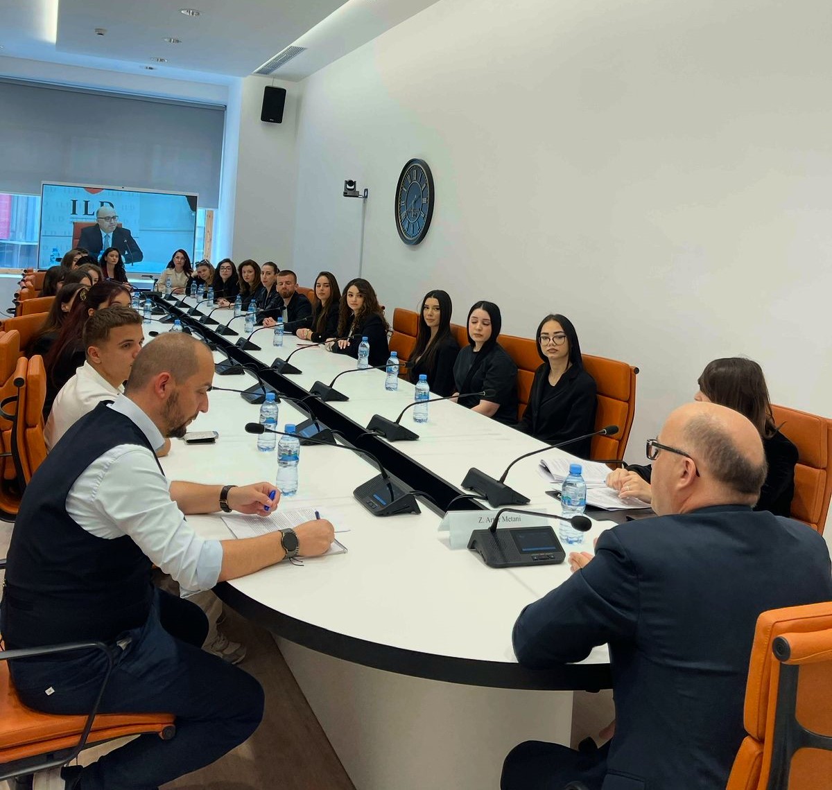 HIGH INSPECTOR OF JUSTICE MEETS WITH STUDENTS OF THE UNIVERSITY OF TIRANA
