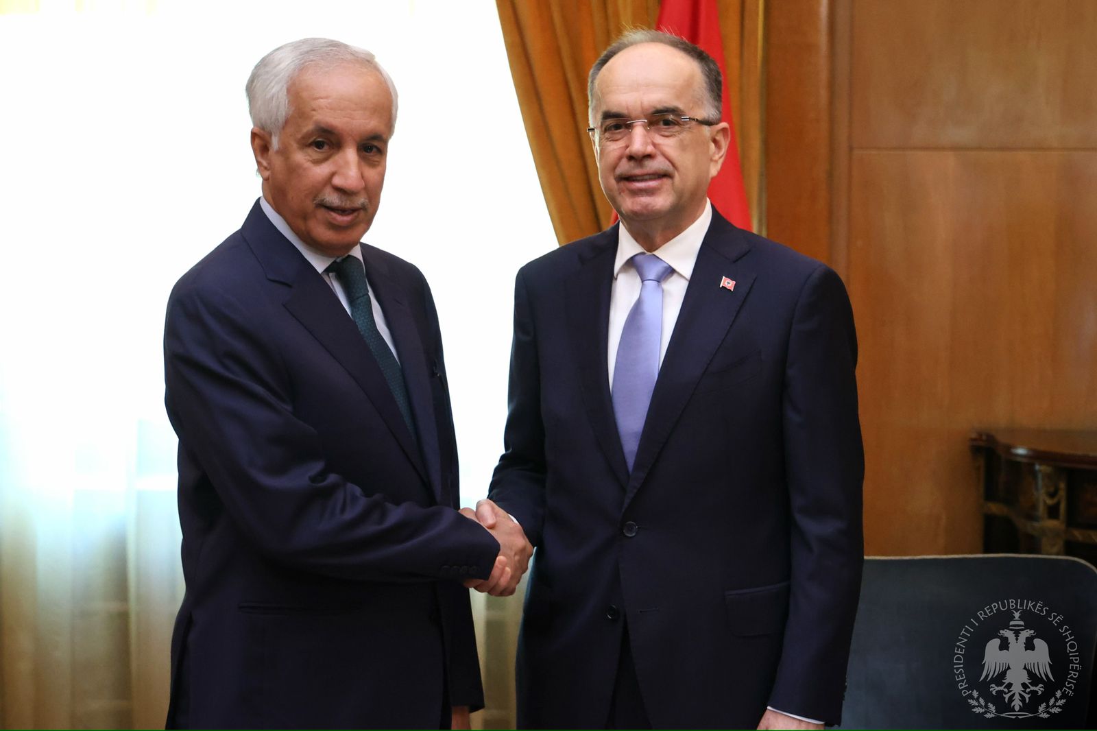Presidenti Begaj priti sot Ministrin e Shtetit për Punët e Jashtme të Shtetit të Katarit  Sultan Bin Saad Bin Sultan Al Muraikhi