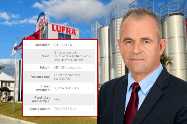 Qumësht me kimikate  Arben Ndreka i Lufrës  krime kundër shëndetit  përfitoi 800 mijë € nga fondet e BE