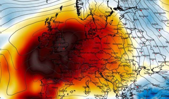 Evropa nën temperatura përvëluese  Çfarë është  kupola e nxehtësis  që ndodhet mbi kontinent