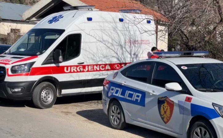Aksident në rrugën nacionale Maqellarë Peshkopi  furgoni përplaset me një makinë