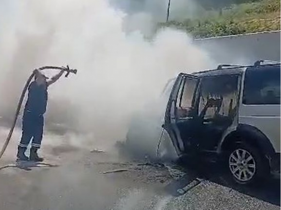 Digjet një fuoristradë pranë tunelit të Llogarasë  dyshohet për 