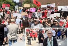 Nga Beqir Sina – SHBA/New York: Protesta e 10-të javore në mbështetje të protestave në Shqipëri