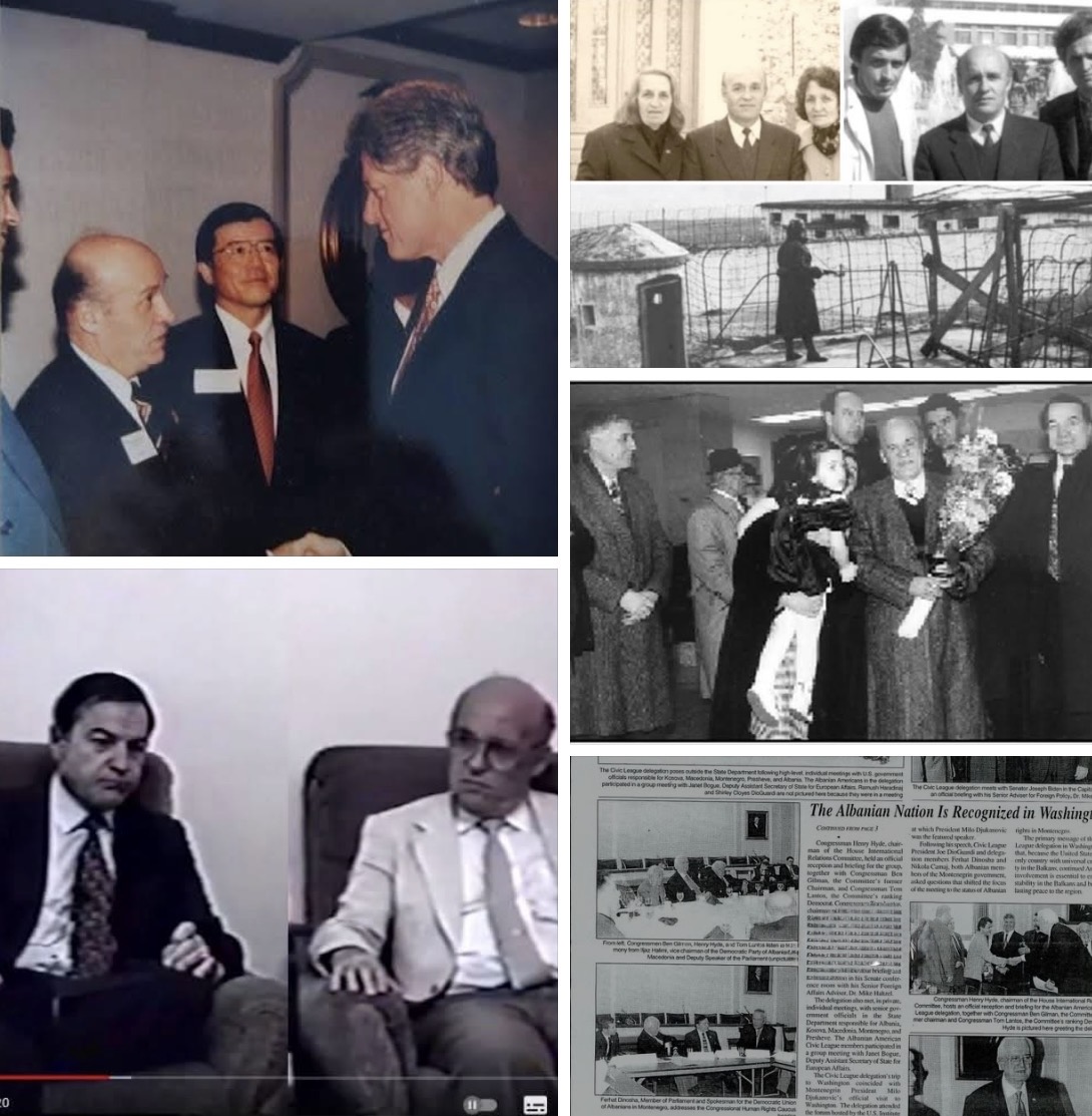 31 janar 1993  Pjetër Arbnori në Shtëpinë e Bardhë   Një moment historik me presidentin Clinton