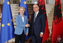 Presidenti Begaj pret në presidencë Ursula von der Leyen: Integrimi në BE objektivi ynë!