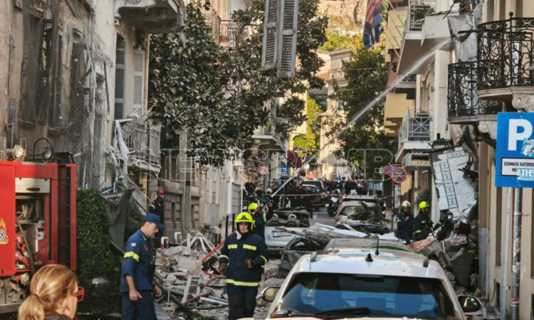 Shpërthim i fuqishëm në Athinë  shembet ndërtesa dhe përfshihet nga zjarri  3 të plagosur