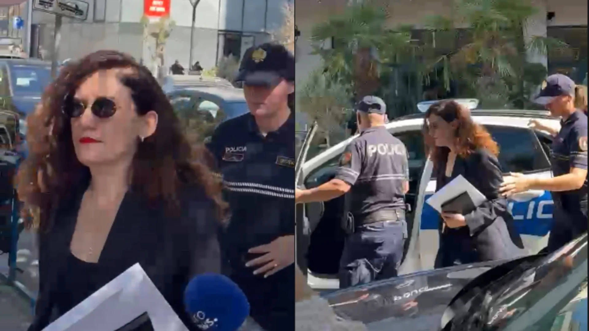 Ish kreu i SHISH mbërrin në ambientet e GJKKO  reagon për herë të parë Vlora Hyseni