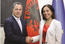 Peleshi pret ambasadoren e BE: Anëtarësimi në BE, aspiratë e natyrshme e shqiptarëve