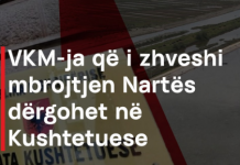 VKM-ja që i zhveshi mbrojtjen Nartës dërgohet në Kushtetuese