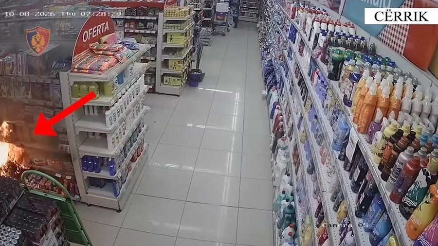Zjarr në një market në Cërrik  në pranga 45 vjeçari