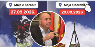 Shqiponja u hoq nga Korabi 2 ditë më vonë, në vend të saj shfaqet flamuri maqedonas