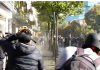 “Fushëbetejë” te Ministria e Arsimit. Përplasje të forta, protestuesit me gurë, policia me ujë dhe gaz lotsjellës