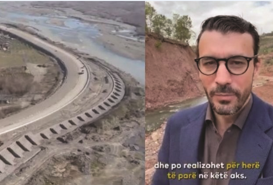 Karakaçi  Mbrojtja lumore në aksin Elbasan Qafë Thanë  pjesë e projektit të zgjerimit të rrugës